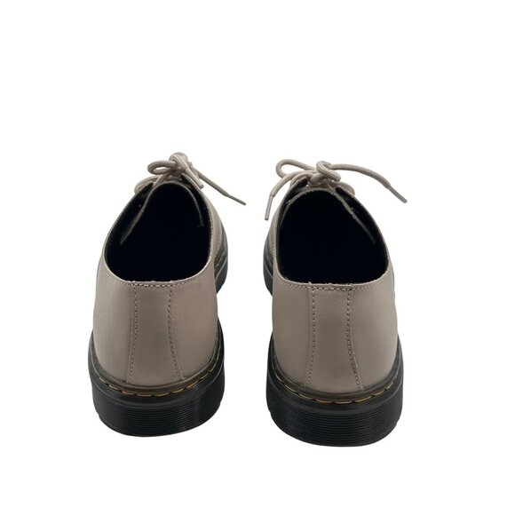 Dr. Martens Size M9 / W10 Beige Oxford Style Shoes Black Soles Yellow Stitching - Picture 5 of 9